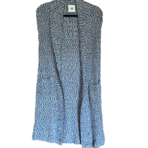 CAbi Sweaters - 💙💙💙Cabi blue hues sleeveless long cardigan